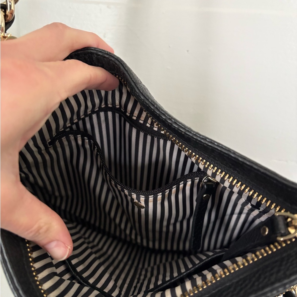 Kate Spade Black Leather Chain Strap Shoulder Bag - Picture 4 of 6